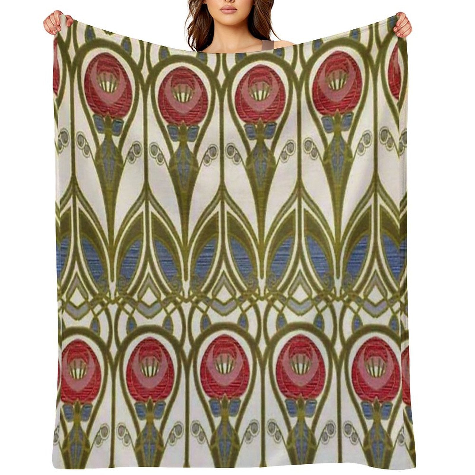 Charles Rennie Mackintosh Design Durable Throw Blanket