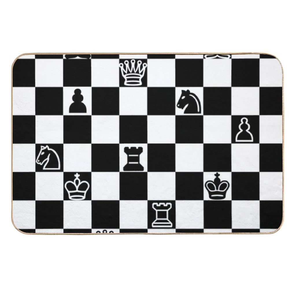 Chess  Stain-Proof Bath Mat