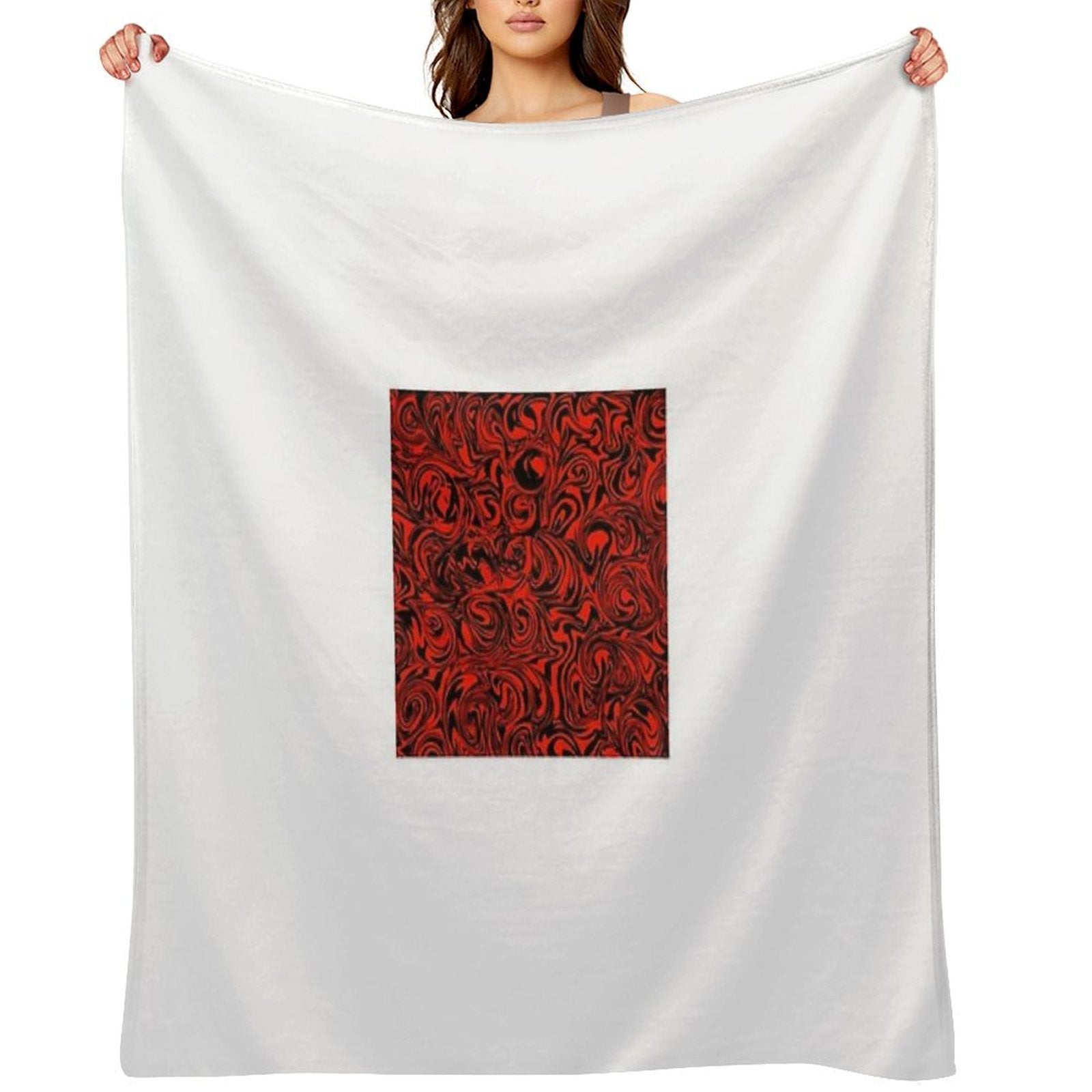 Abstract Pattern Plush Throw Blanket