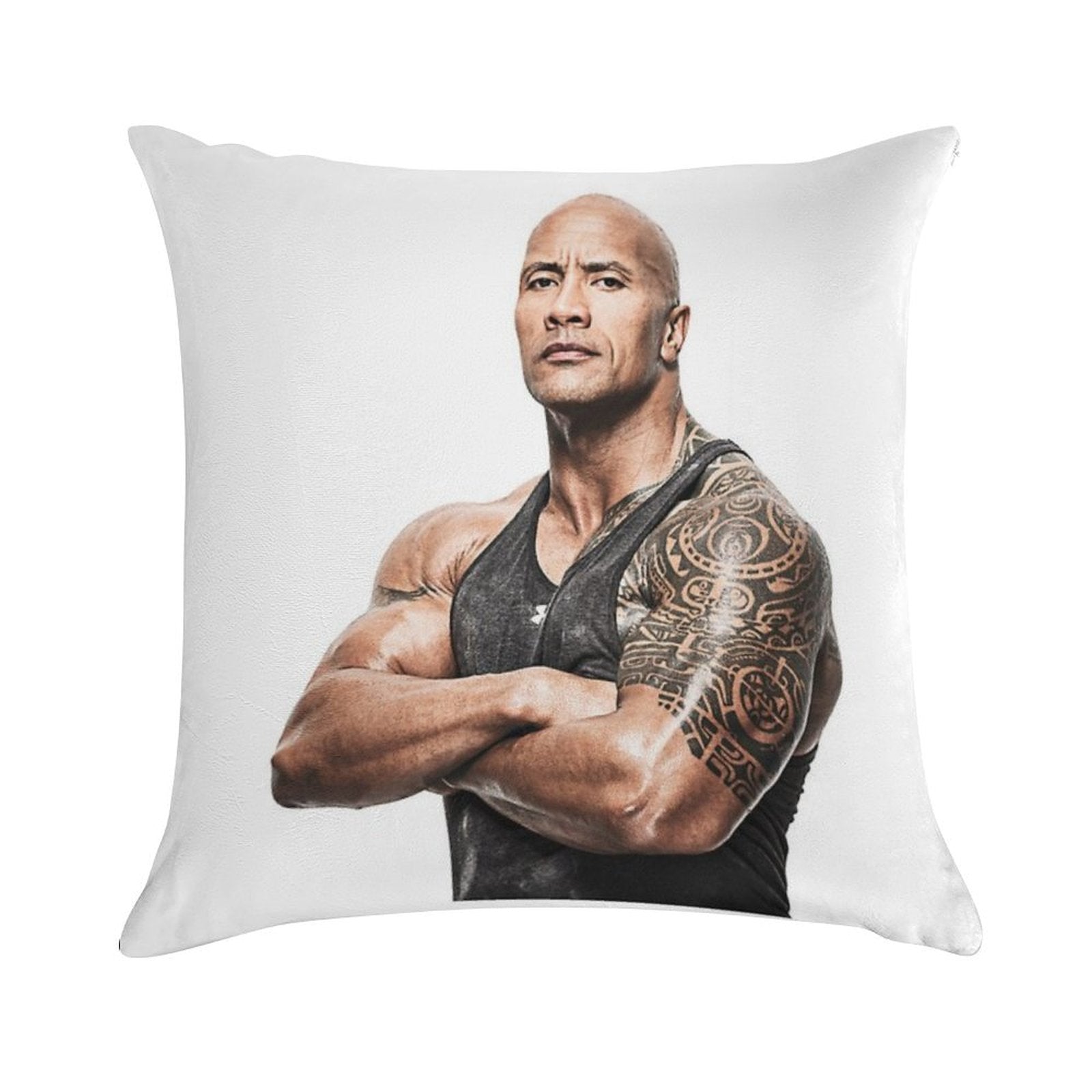 Dwayne Johnson Soft High-Density Material Throw Pillow