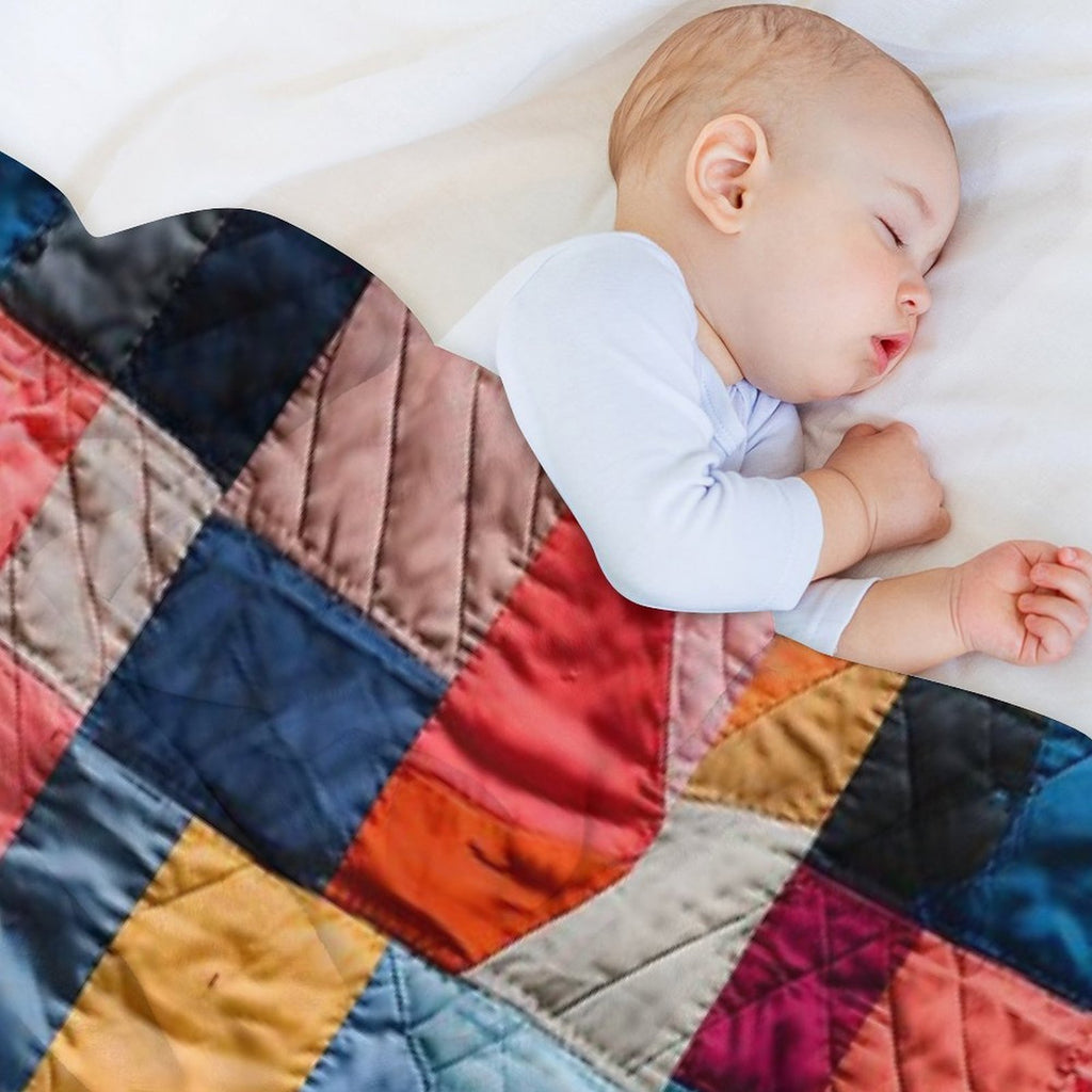 Patchwork Quilt Compact Throw Blanket