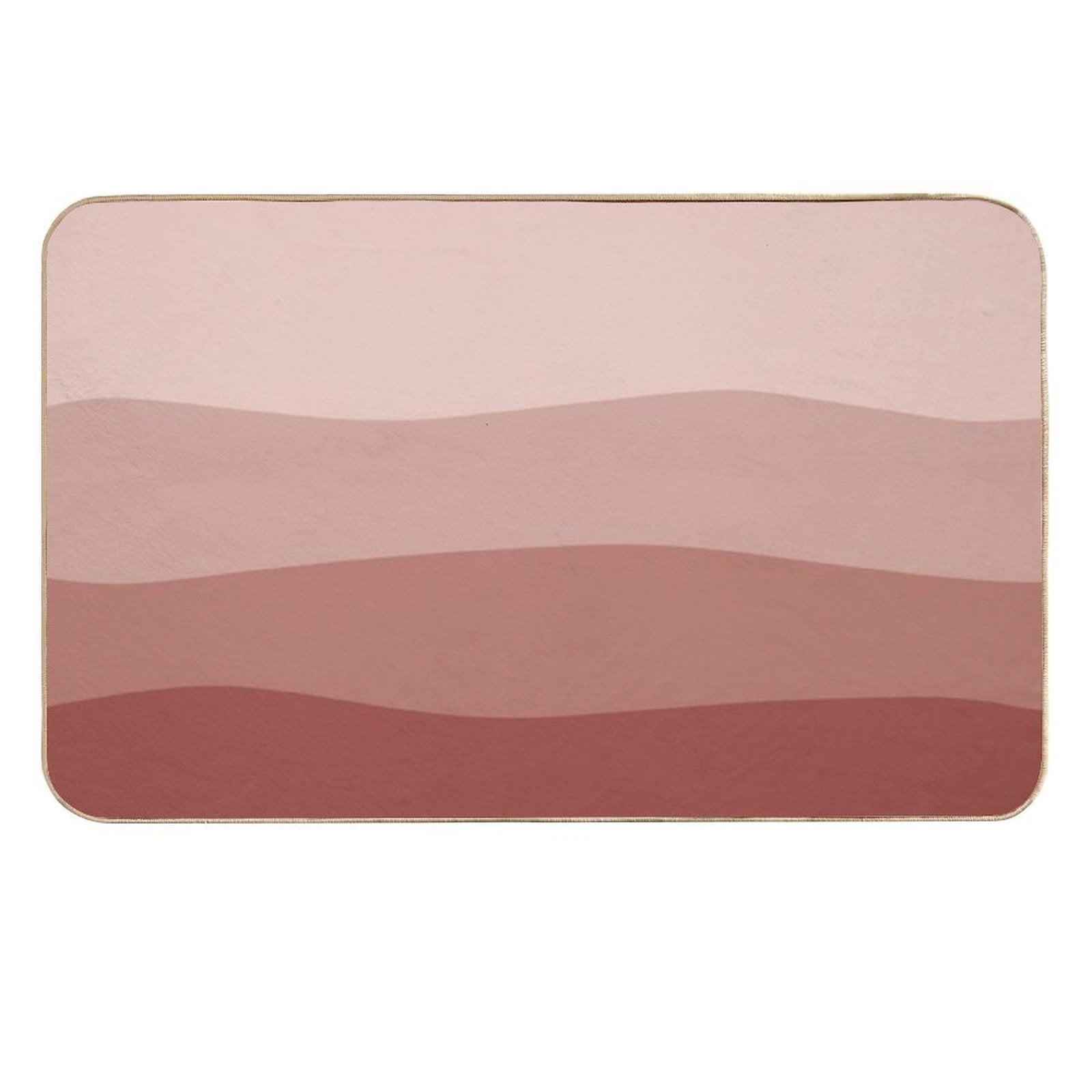 Sangria Color Waves  Long-Lasting Bath Mat