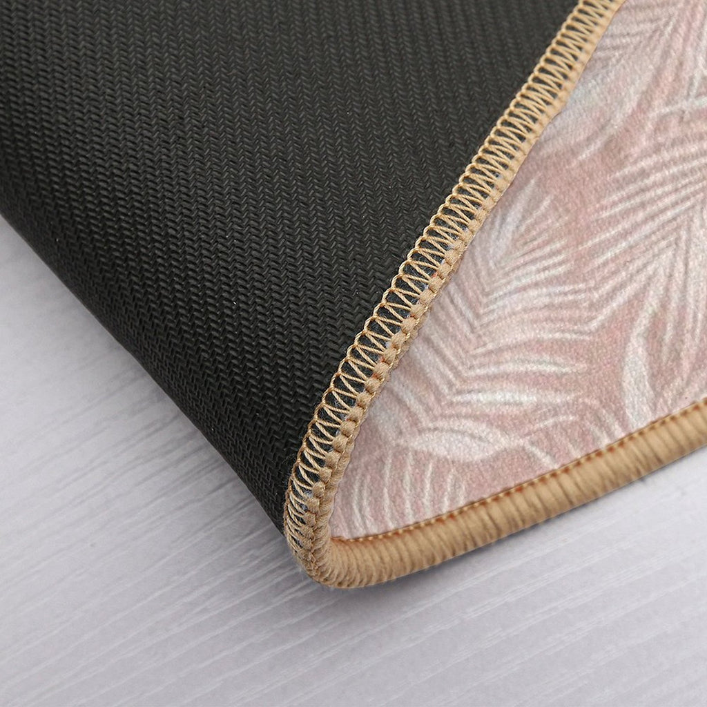 Palm Leaf Seamless Pattern  Easy Maintenance Bath Mat