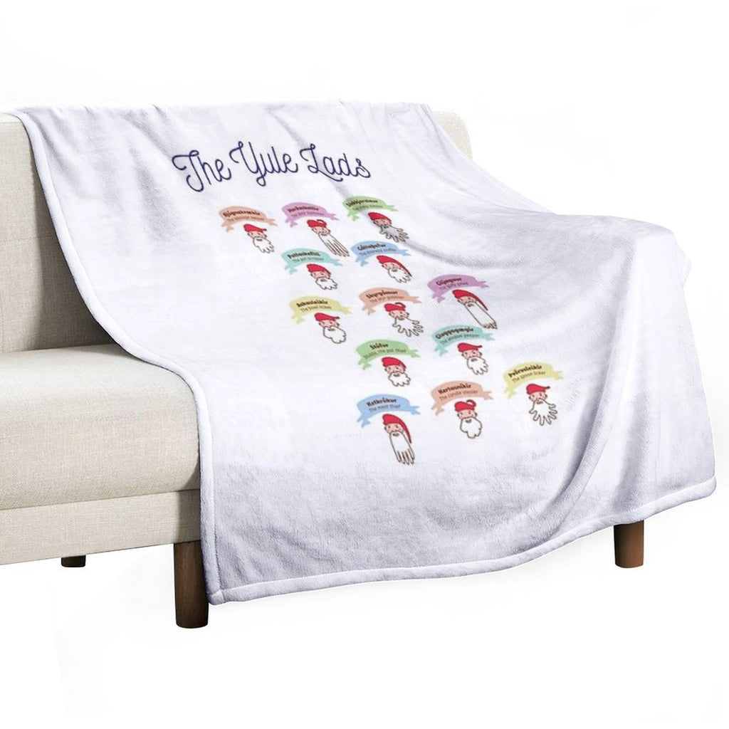 The Yule Lads Travel-friendly Throw Blanket