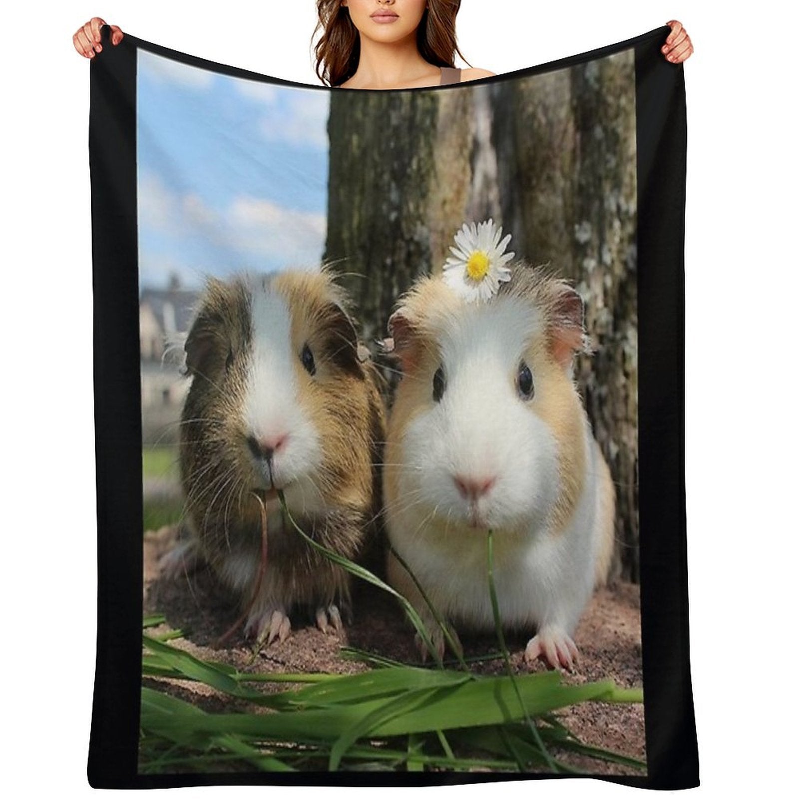 Guinea Pig – Cavy Collection – Model 01 Gift-ready Throw Blanket