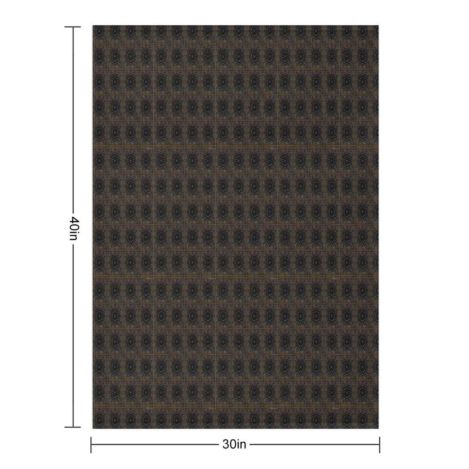 Black Colourful Multi-functional Throw Blanket