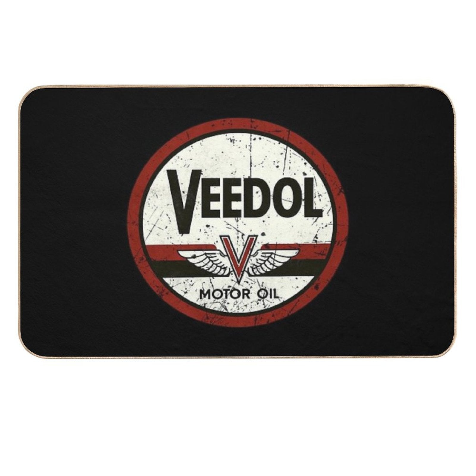 Veedol Vintage Oil Company  Easy To Clean Bath Mat