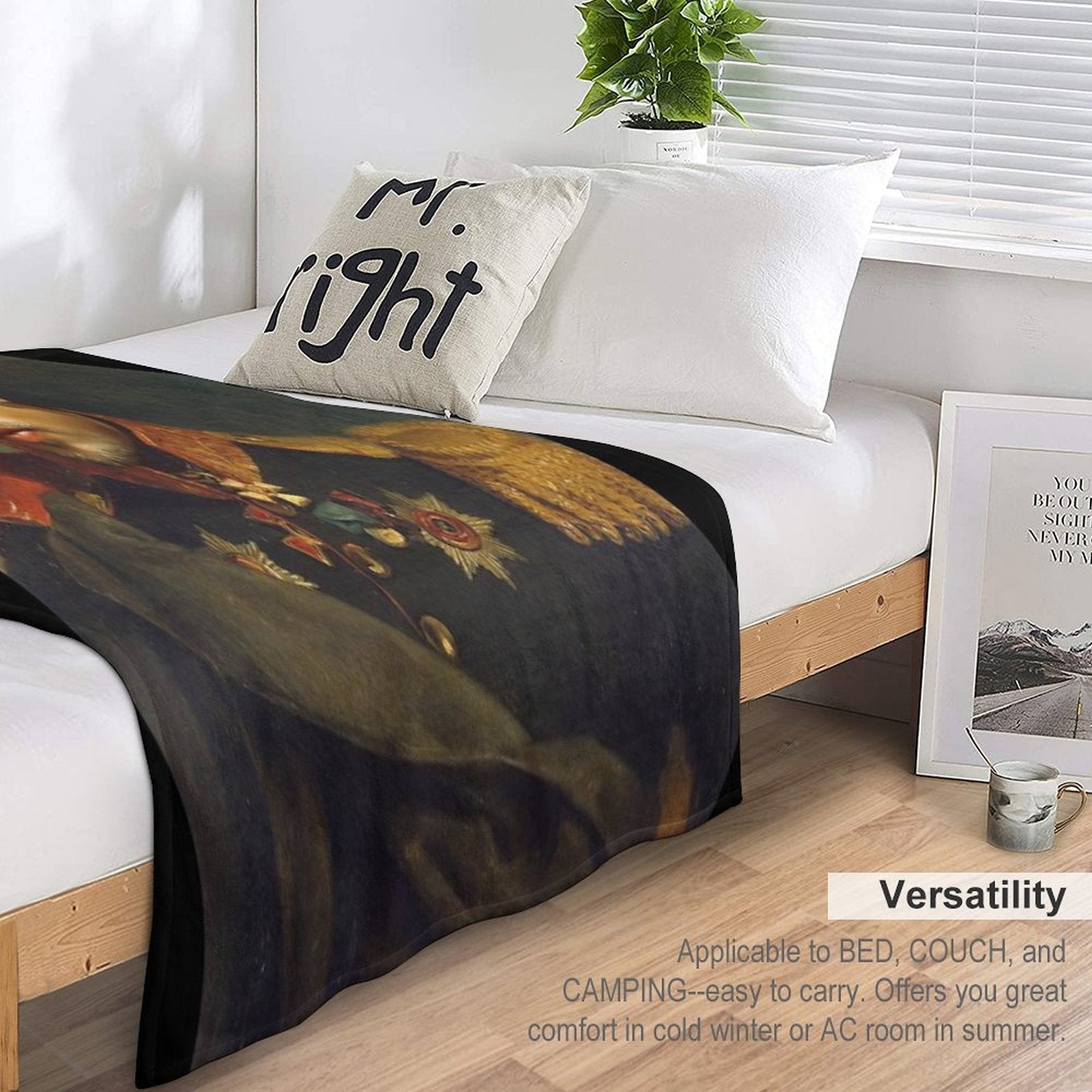 Brad Pitt - Replaceface Versatility Throw Blanket