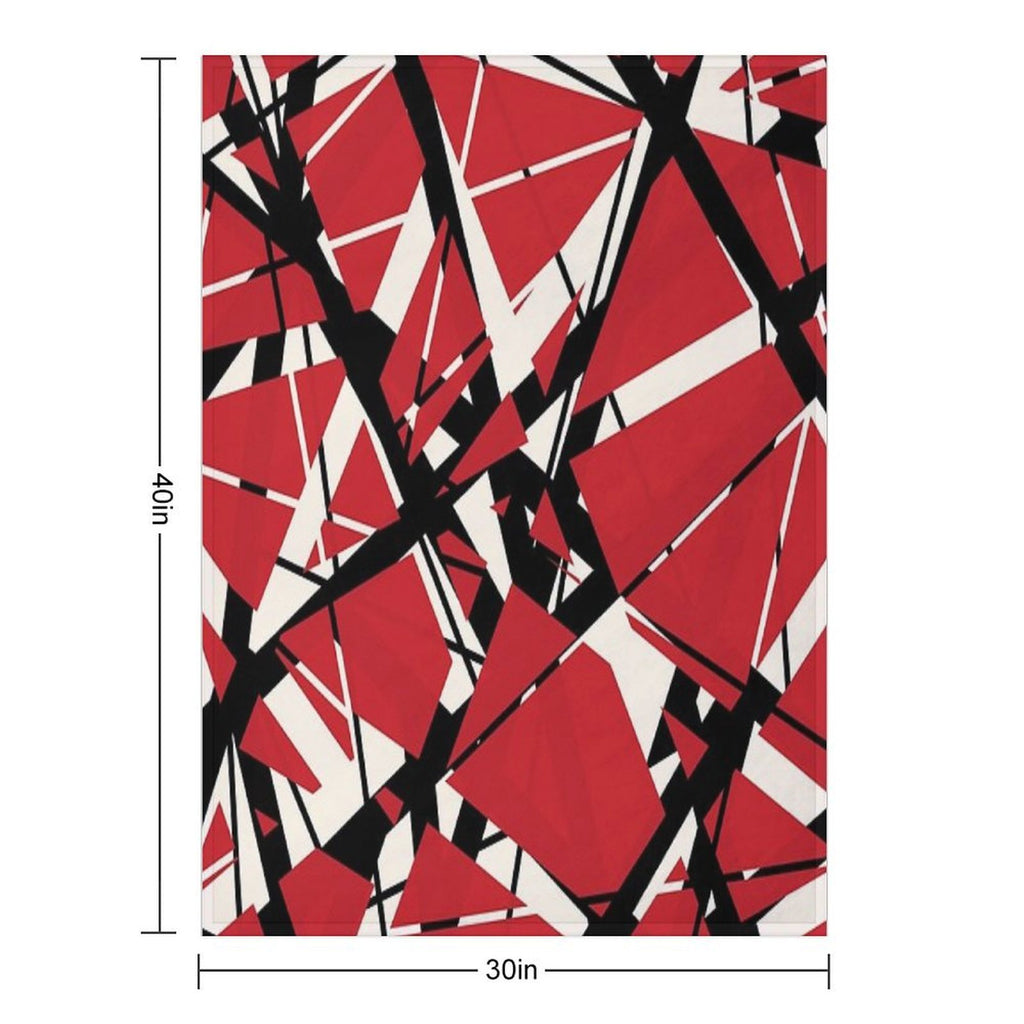 EVH Authentic Stripes Design (red) Sustainable Throw Blanket