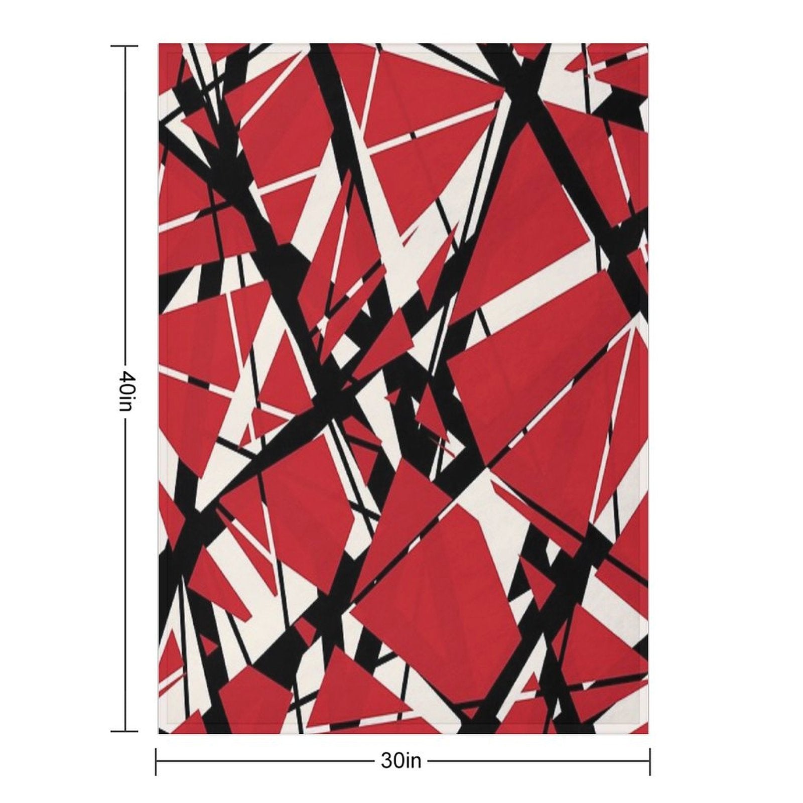 EVH Authentic Stripes Design (red) Sustainable Throw Blanket