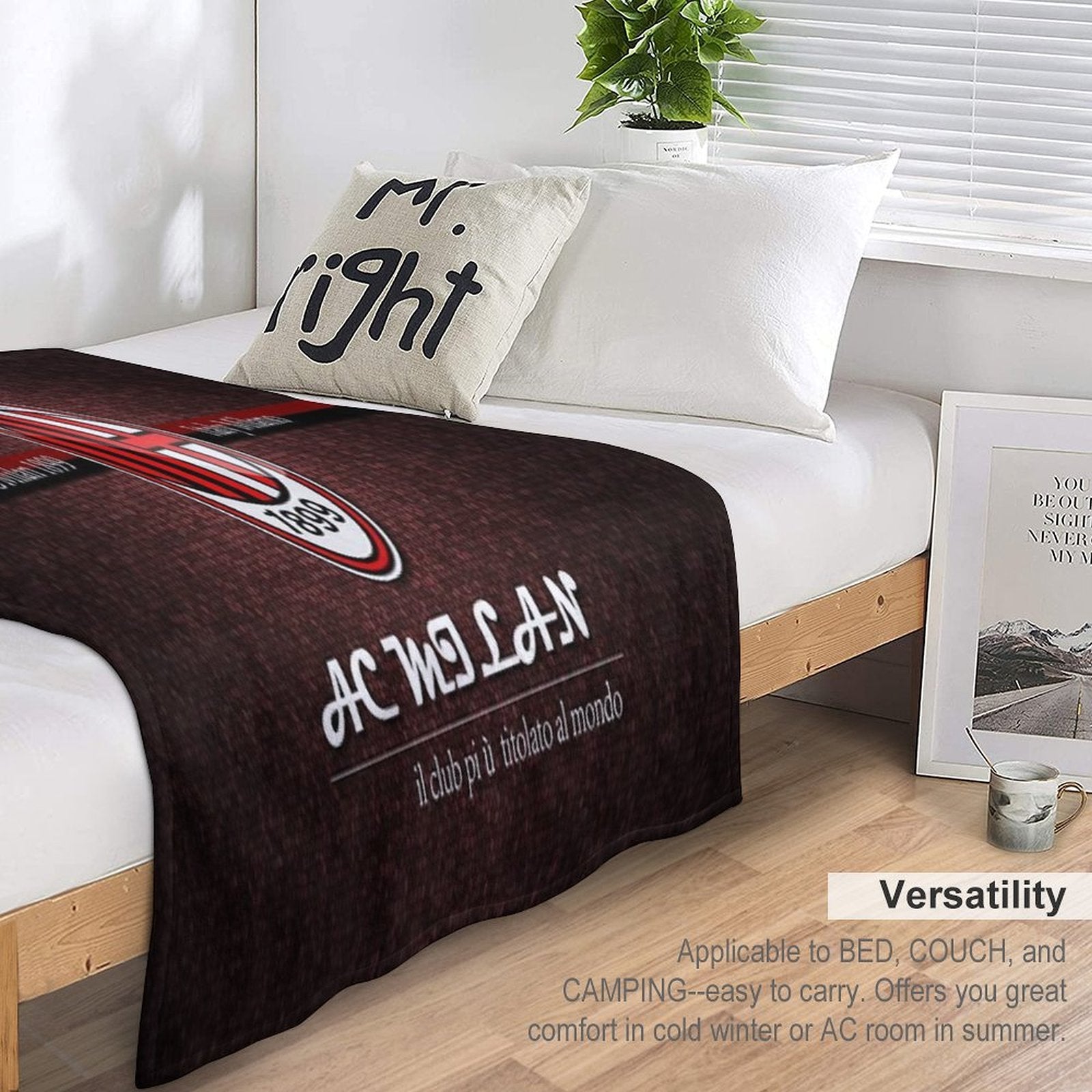 CLASSIC AC MILAN Comfort Throw Blanket