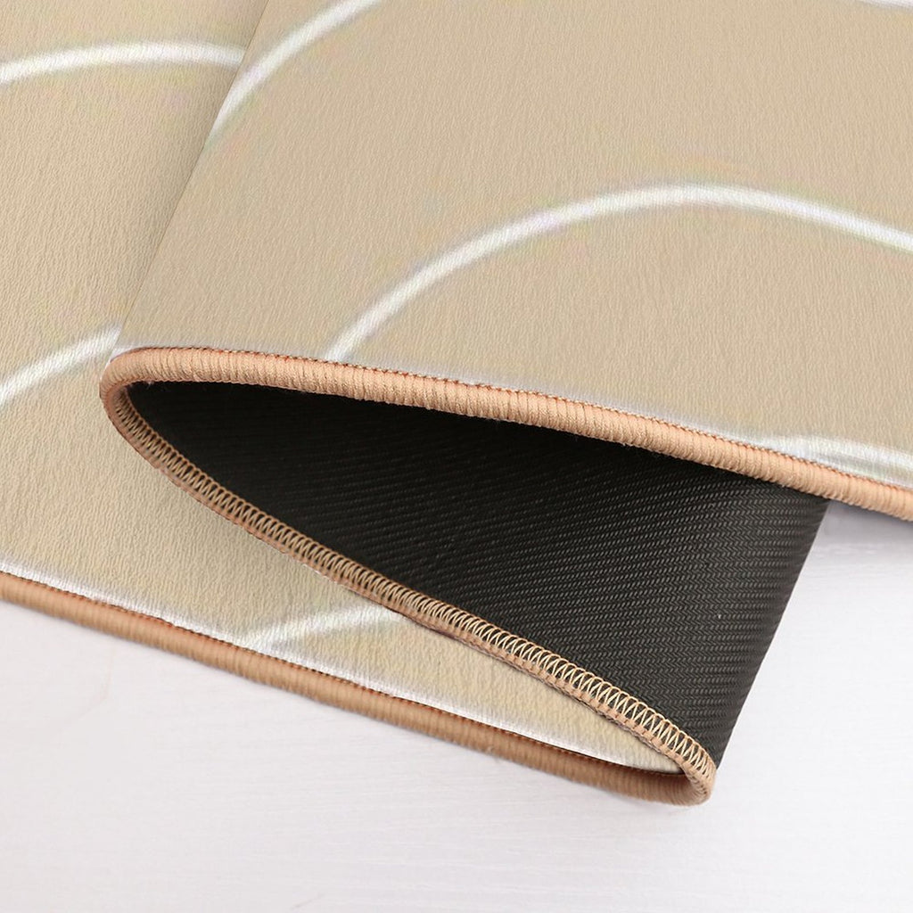 Cute Brown Squiggly Lines Aesthetic Items  Multi-Purpose Bath Mat