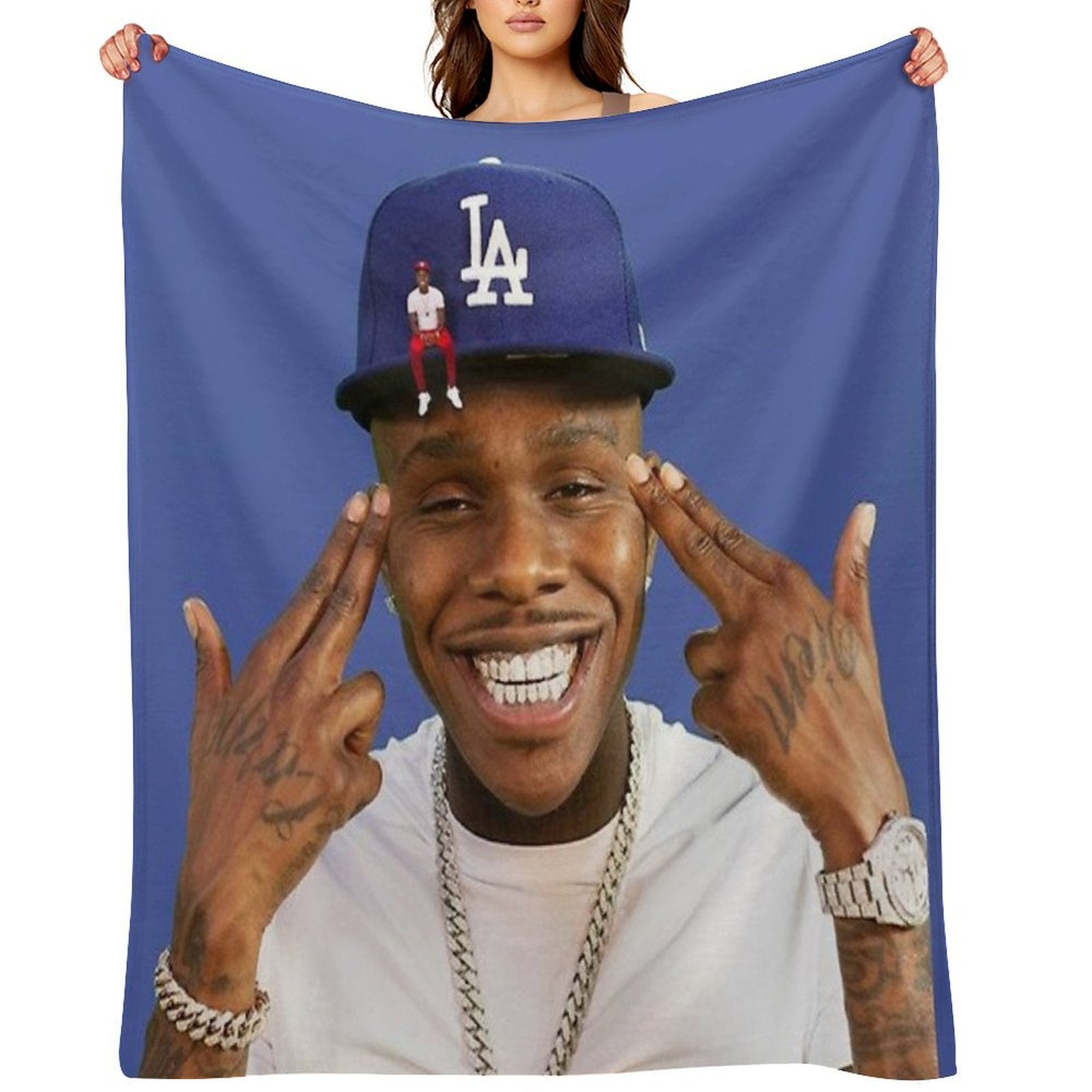 DA BABY FULL Velvety-soft Throw Blanket