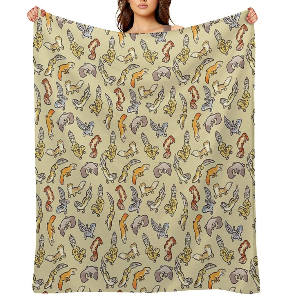 Chub Gecko Babies Compact Throw Blanket