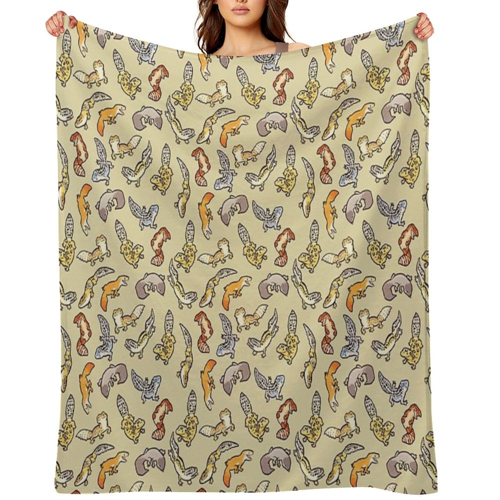 Chub Gecko Babies Compact Throw Blanket