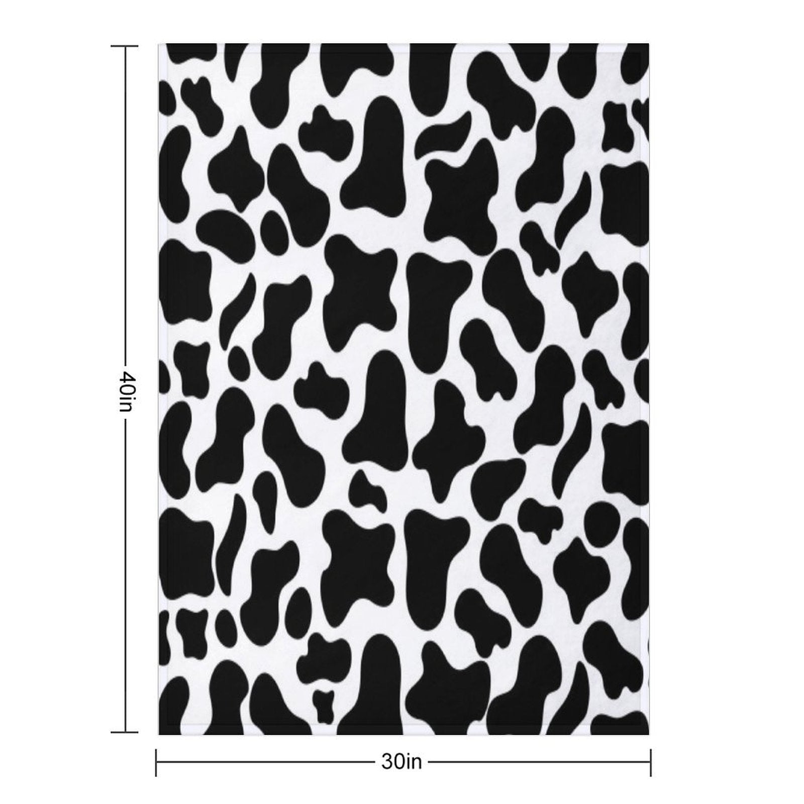 Cow Print Anti-pilling Throw Blanket