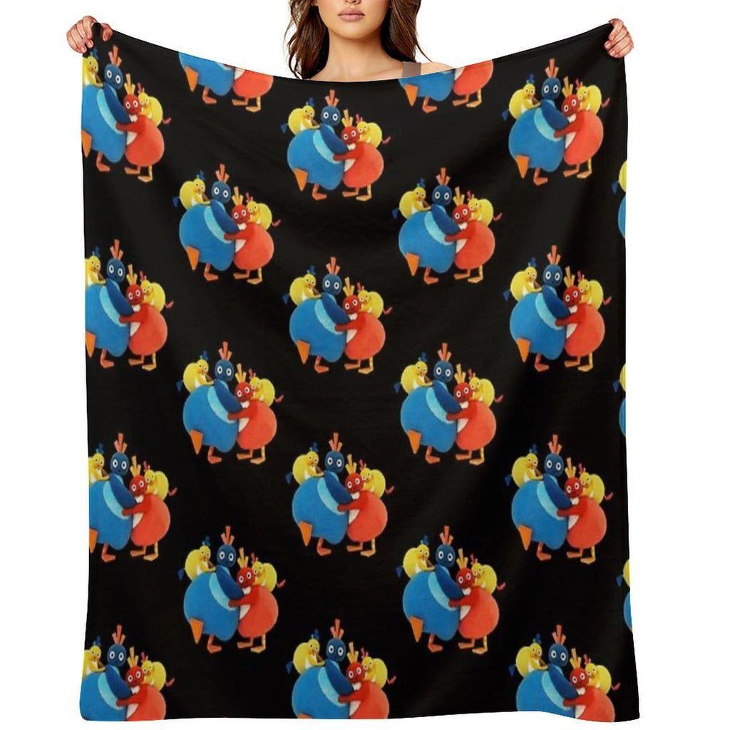 Twirlywoos Cute Characters Compact Throw Blanket
