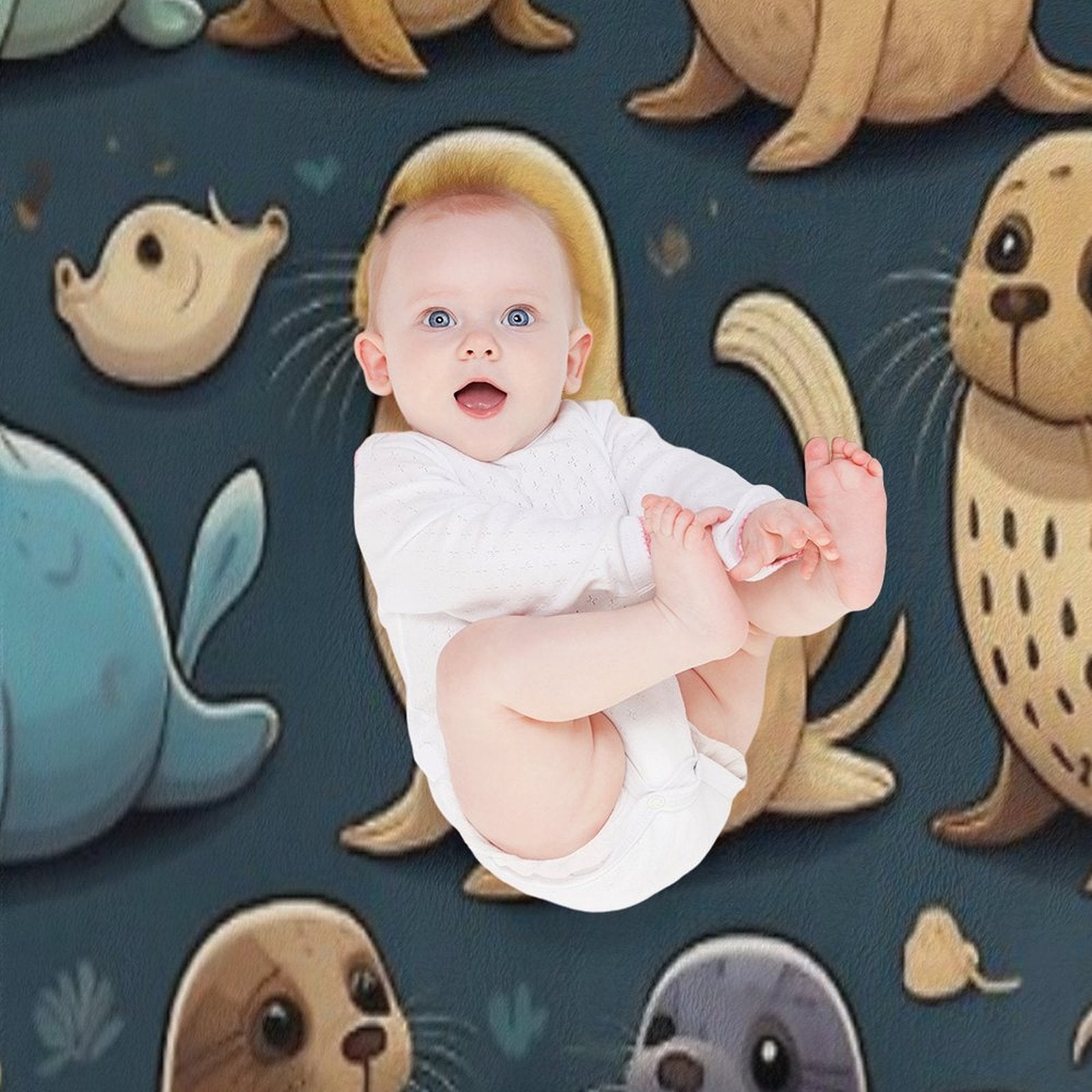 Seals Anti-pilling Throw Blanket