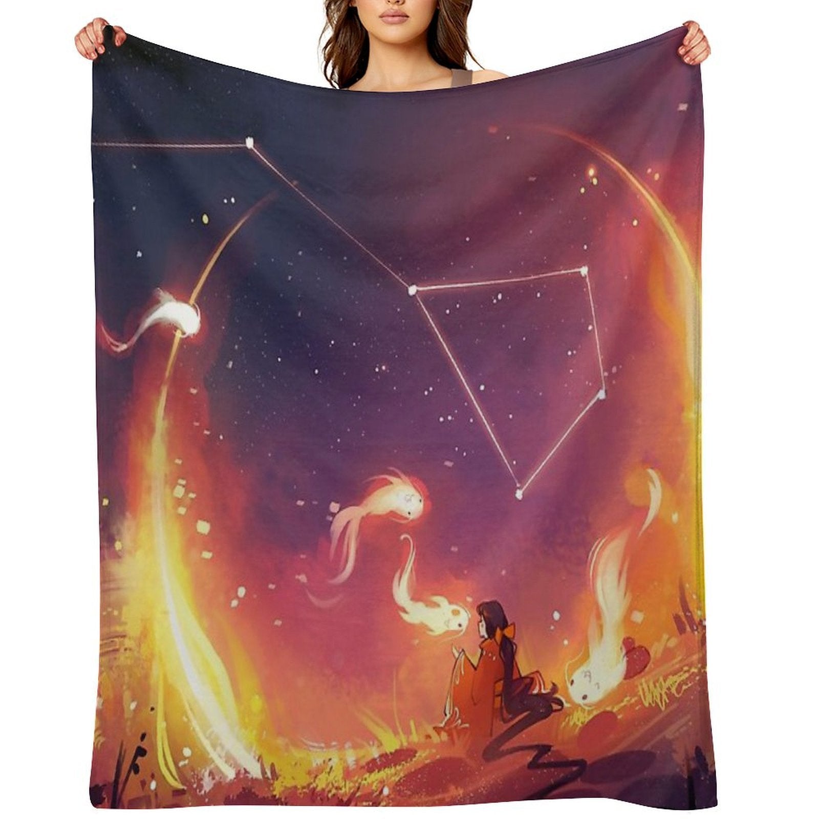 Sky Dancer Plush Throw Blanket