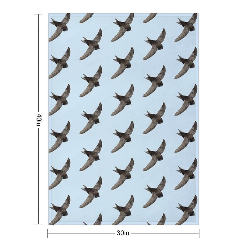 COMMON SWIFT-Apus Apus Anti-pilling Throw Blanket
