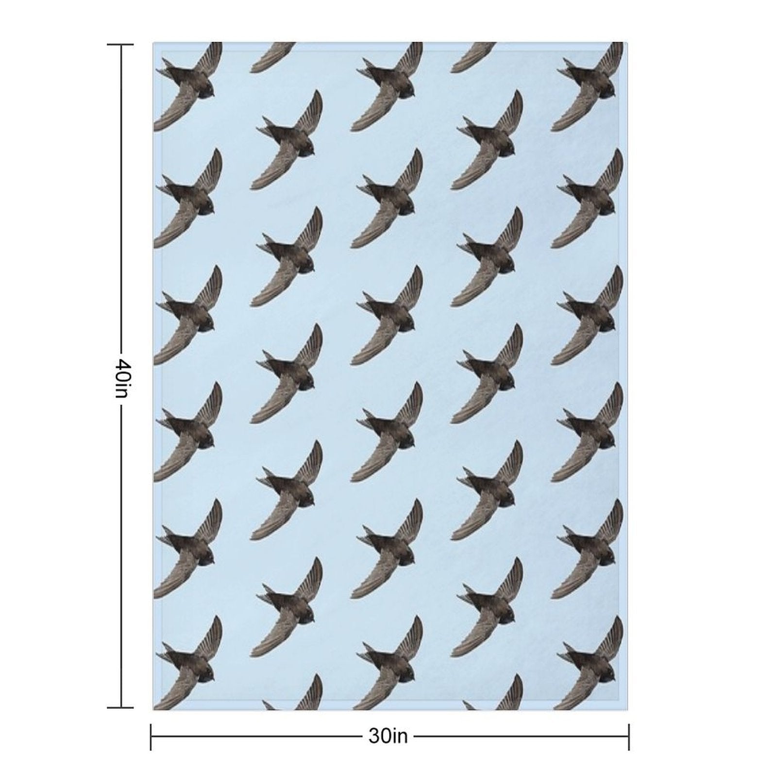 COMMON SWIFT-Apus Apus Anti-pilling Throw Blanket