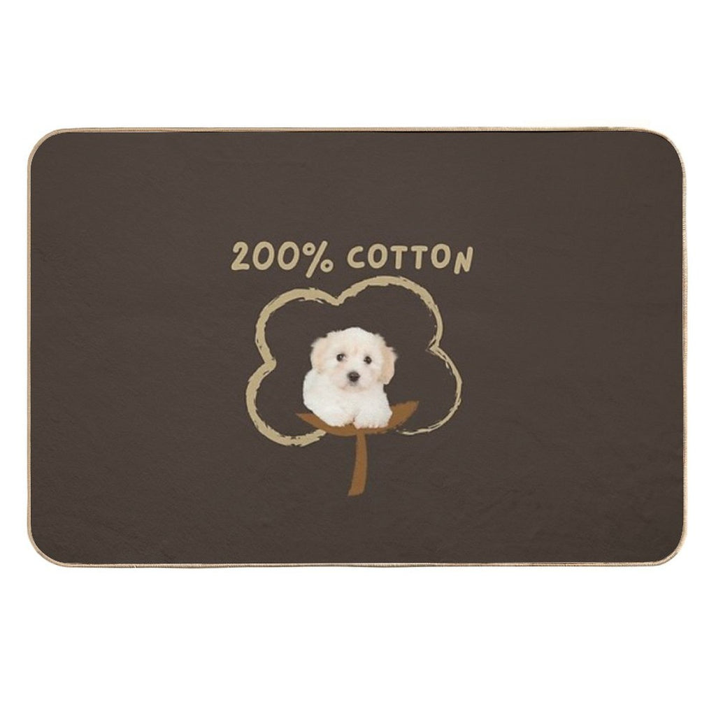 200 Cotton - Cute Funny Gift for Coton De Tulear Owners - Birthday Gift for Mothers Day, Fathers Day, Christmas, Thanksgiving F  Eco-Friendly Bath Mat
