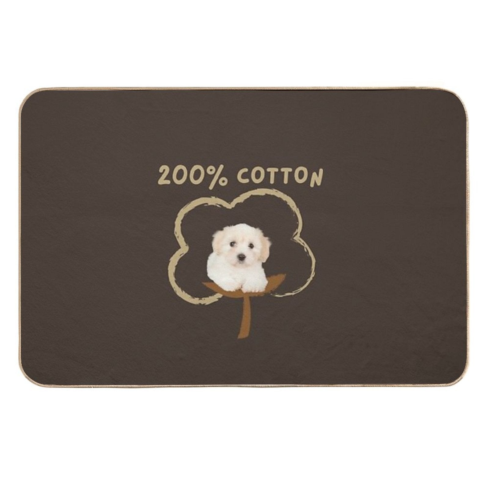 200 Cotton - Cute Funny Gift for Coton De Tulear Owners - Birthday Gift for Mothers Day, Fathers Day, Christmas, Thanksgiving F  Eco-Friendly Bath Mat