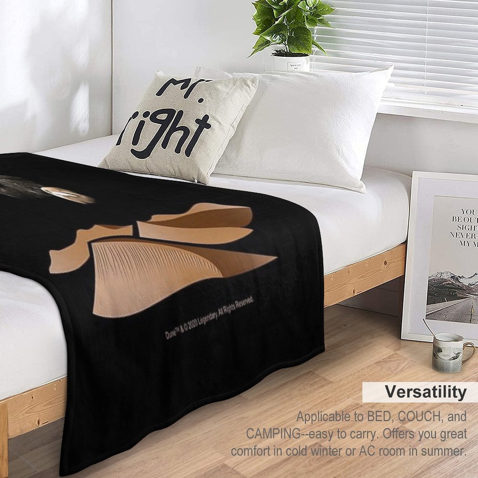 Dune Landscape with Moons of Arrakis Versatility Throw Blanket
