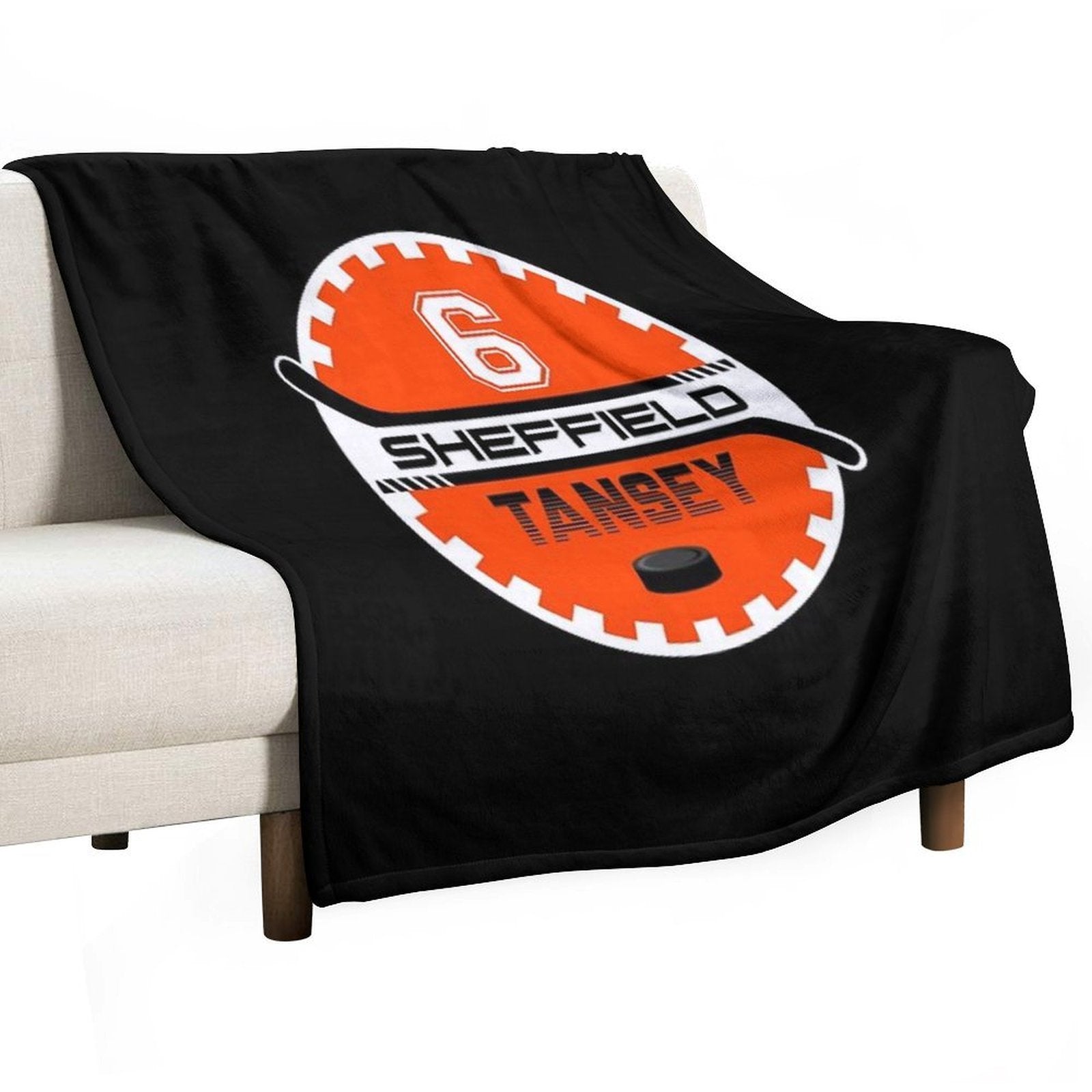 Sheffield Steelers Ice Hockey Cog - 6 Tansey Plush Throw Blanket
