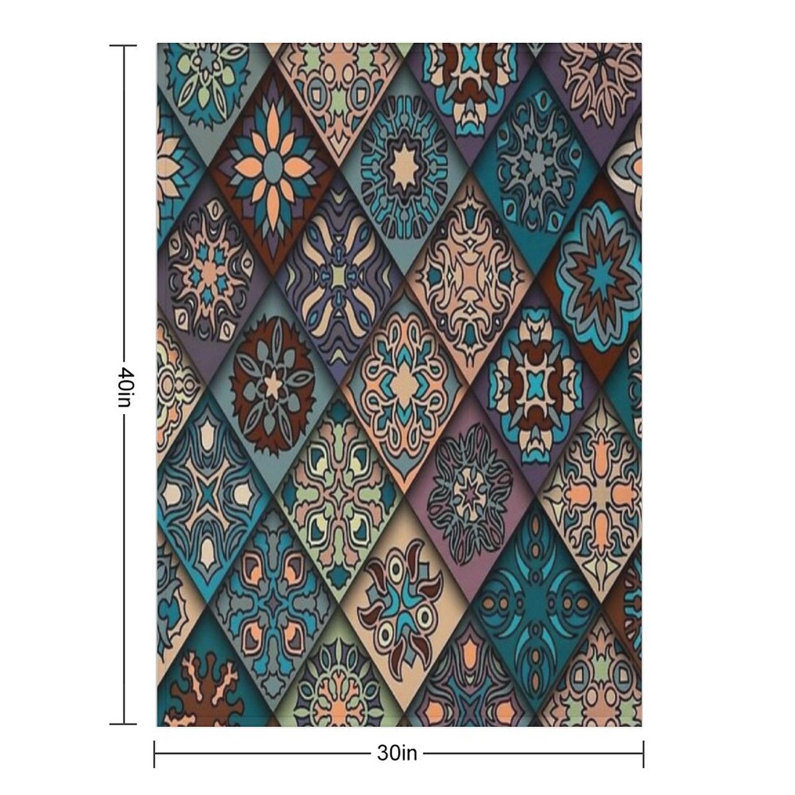 Abstract Style Velvety-soft Throw Blanket