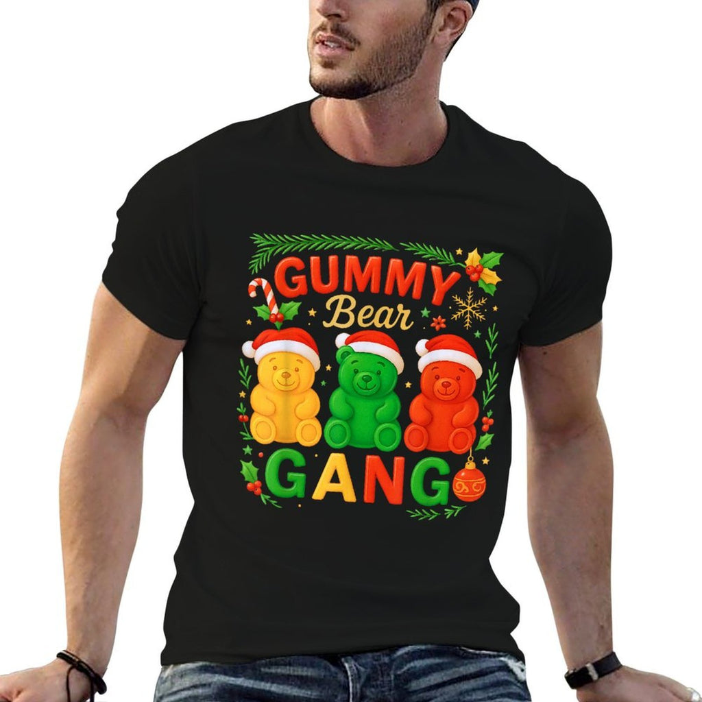 Gummy Bear Gang Christmas Candy Squad Kids Team Xmas Costume  Soft T-Shirt