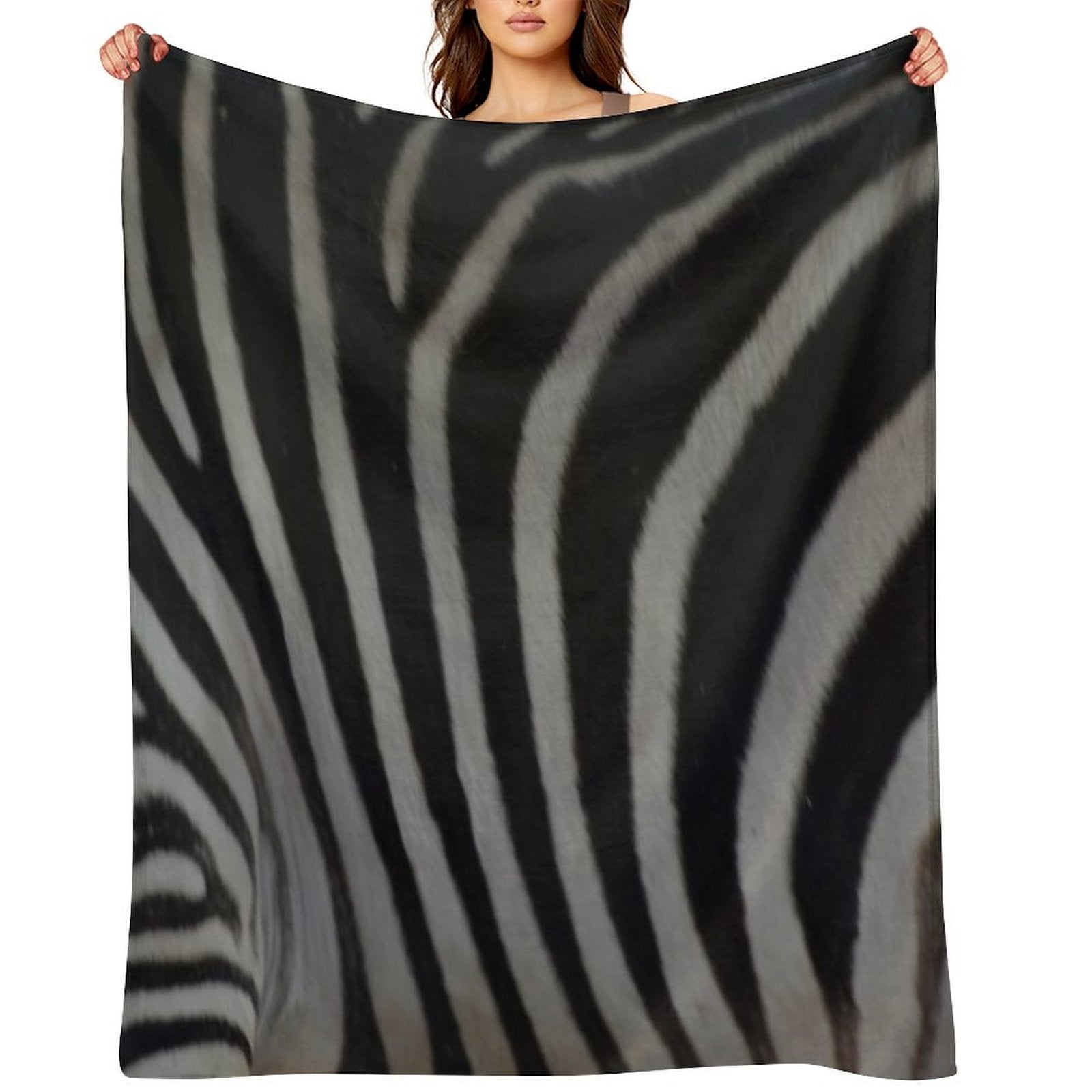 Zebra Stripes Eco-conscious Throw Blanket