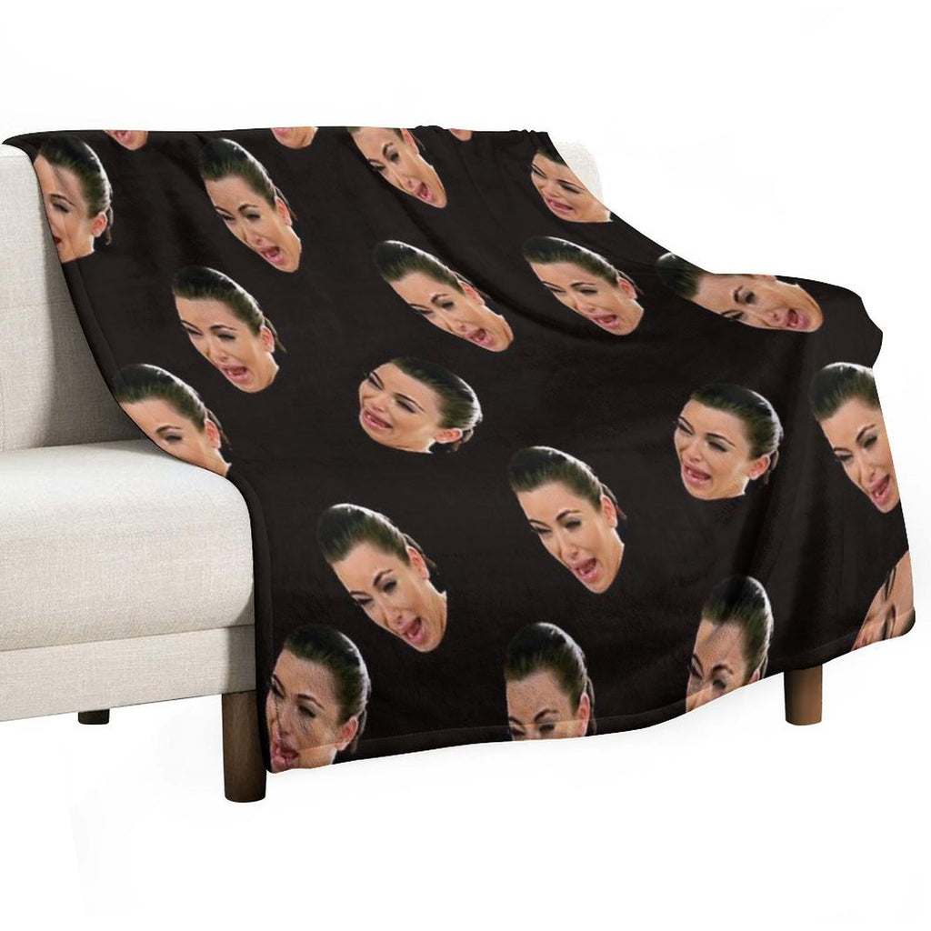 Crying Kim Kardashian Velvety-soft Throw Blanket
