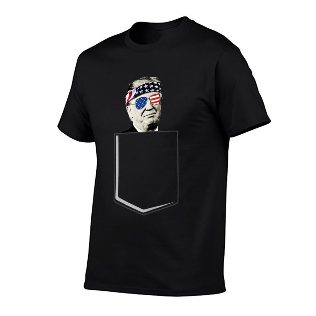 Trump In A Pocket 2024 President Trump Pocket 4th Of July  Moisture-wicking T-Shirt
