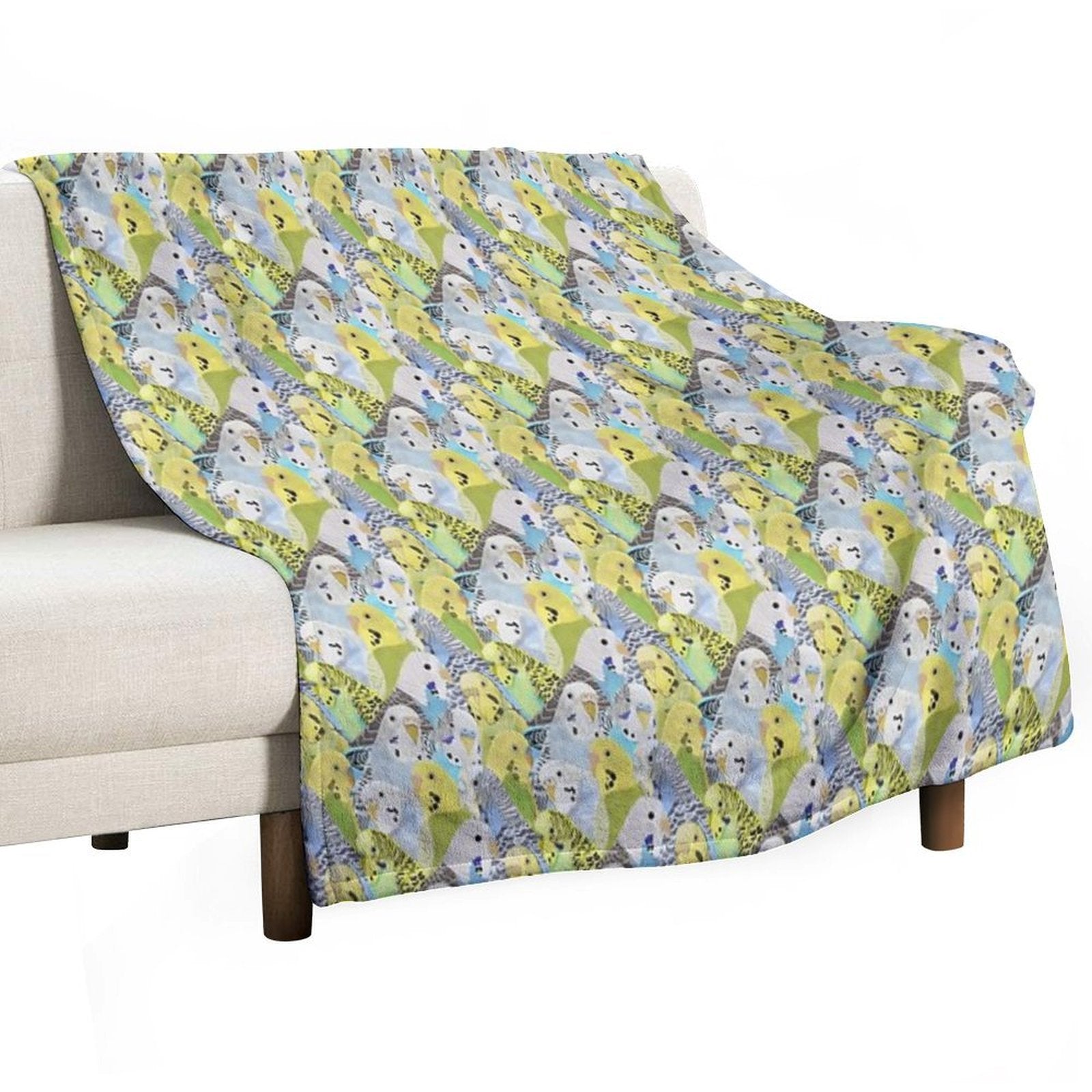 Budgie Parakeets All-season Throw Blanket