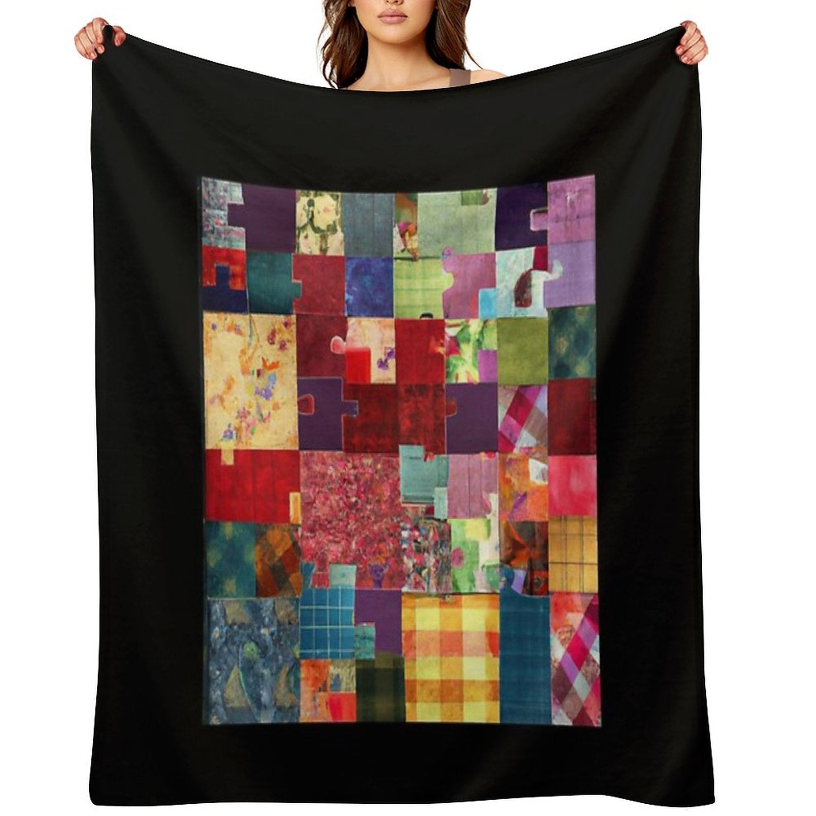 Patchwork  Art  Coolest  Fun Versatility Throw Blanket