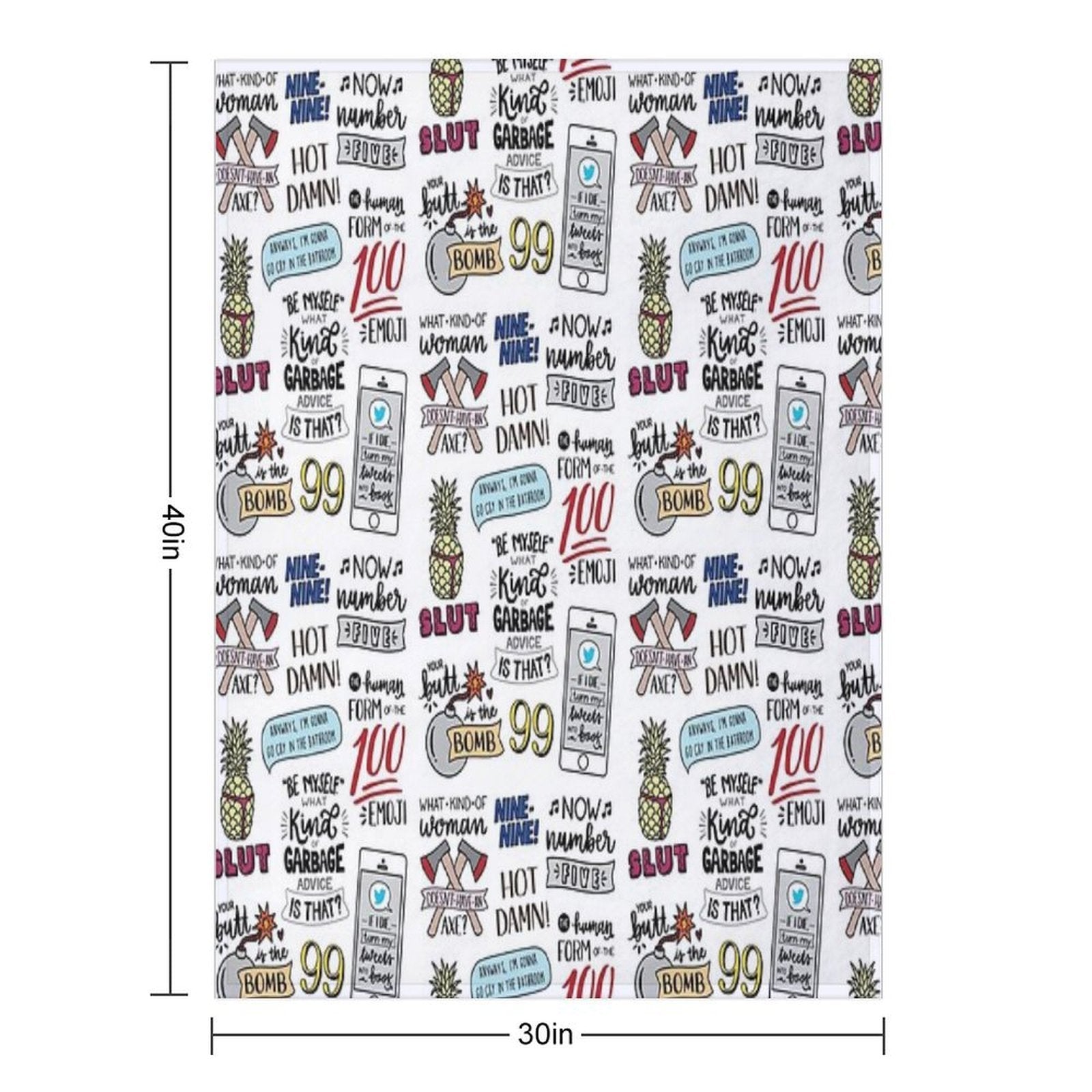 Brooklyn Nine Nine  Version 2  TV Show Art Versatility Throw Blanket
