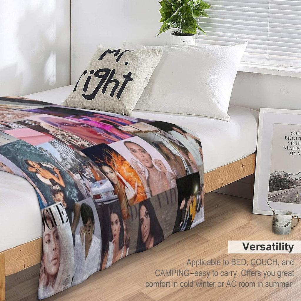 Kardash Collage Plush Throw Blanket