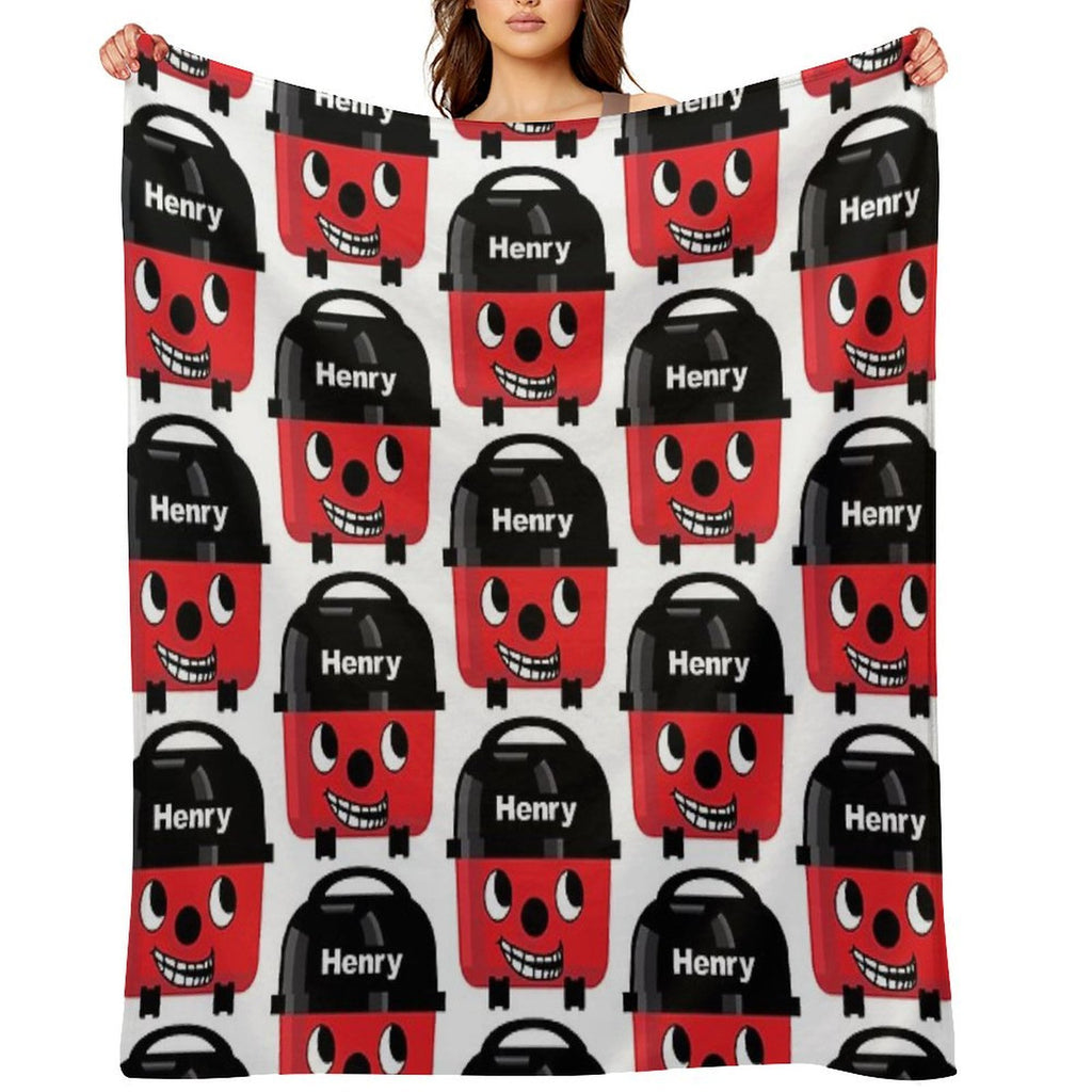 Henry Hoover - Trollface Sustainable Throw Blanket
