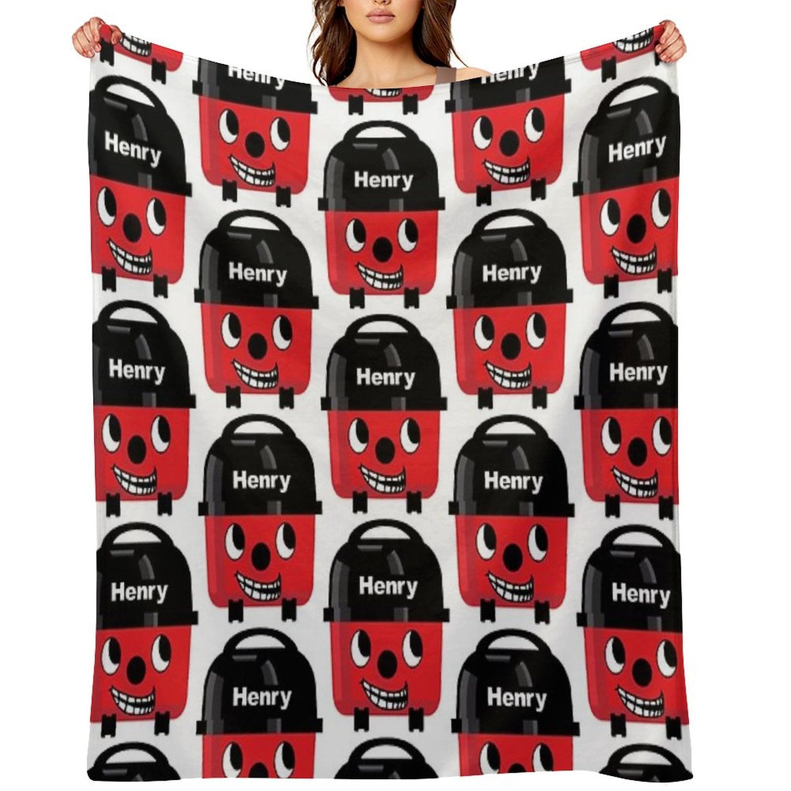 Henry Hoover - Trollface Sustainable Throw Blanket