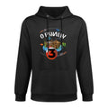 O-Fishally 3 Years Old Fisherman 3rd Birthday Fishing Kids Breathable Fabric Hoodie