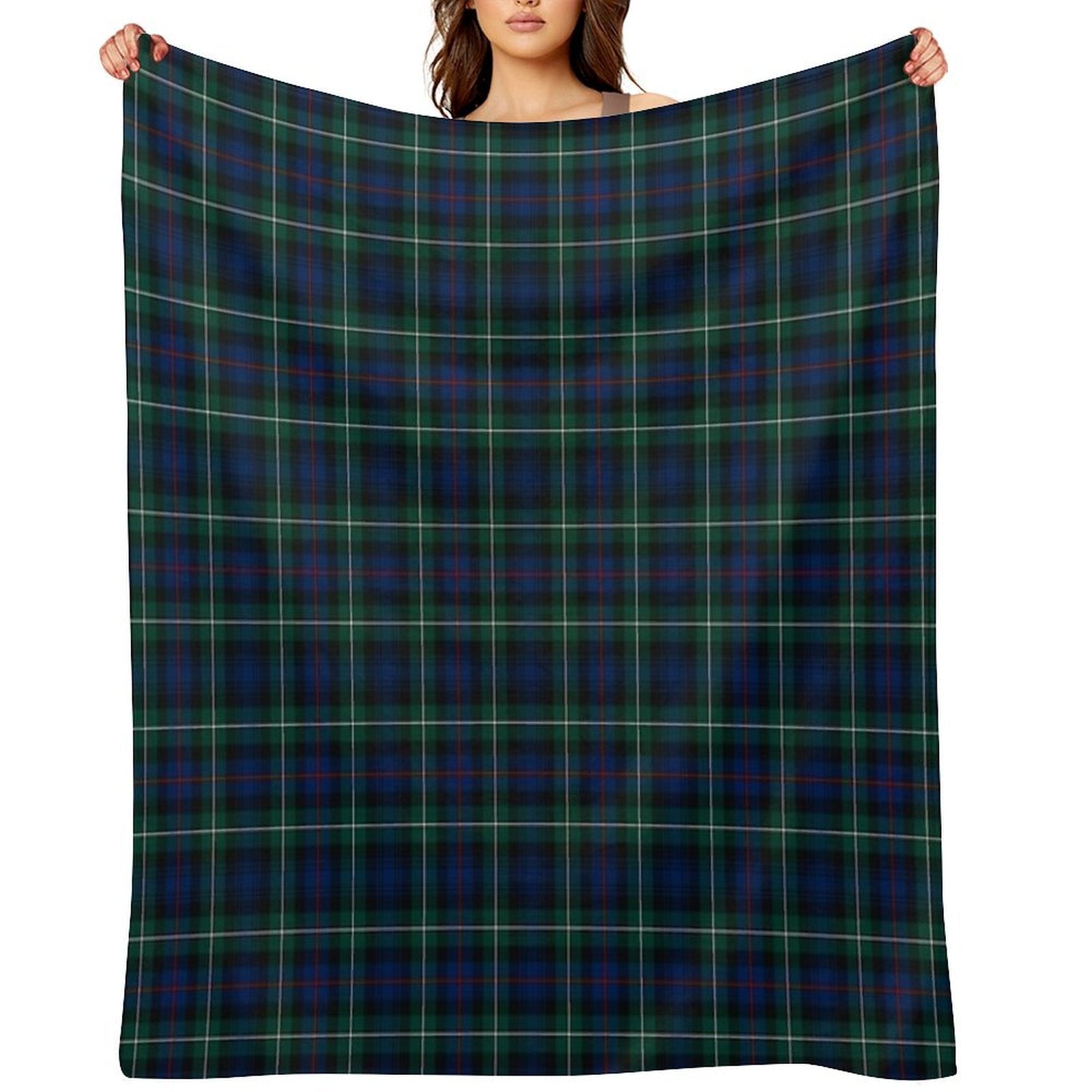 Clan Mackenzie Tartan Lightweight Throw Blanket