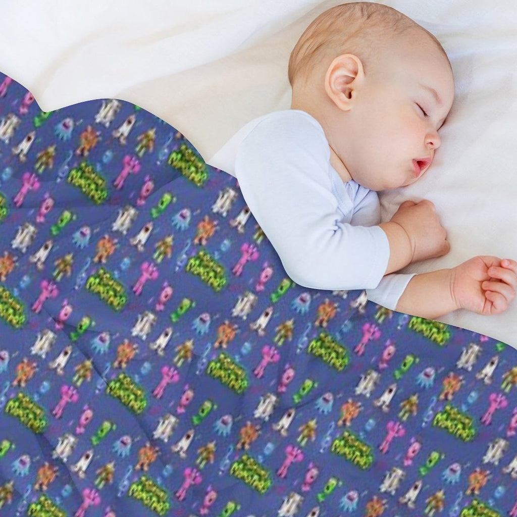 MY SINGING MONSTERS, Birthday Present. Sustainable Throw Blanket