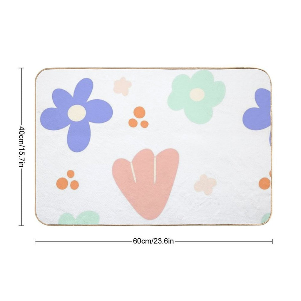 Summer Florals  Toxin-Free Bath Mat