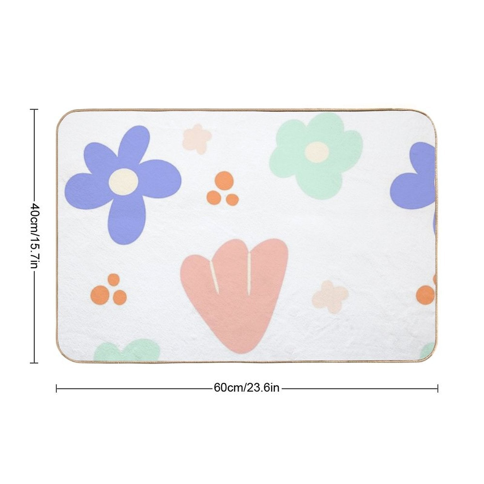 Summer Florals  Toxin-Free Bath Mat