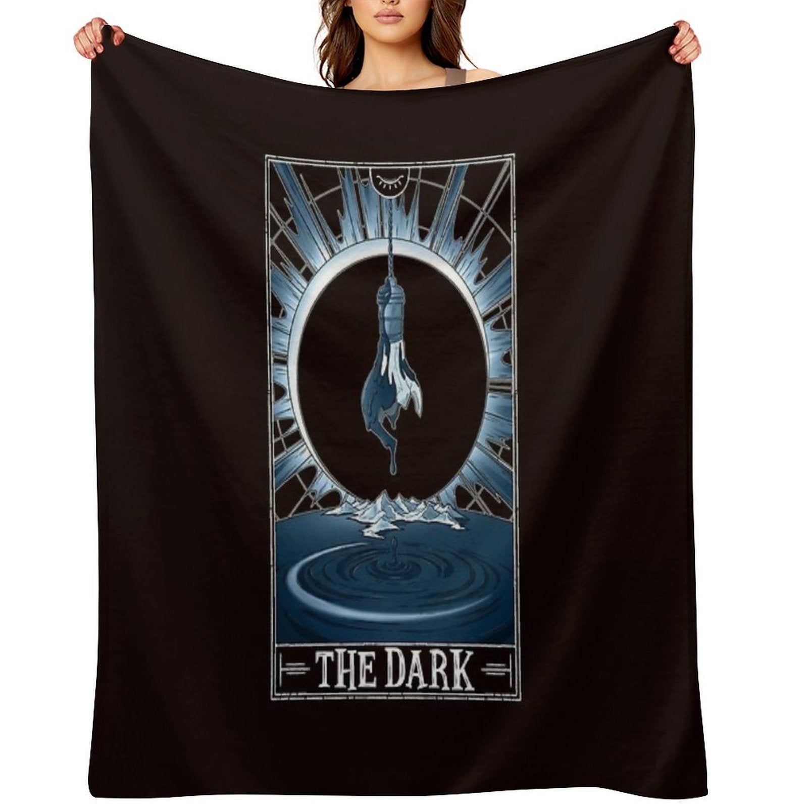 The Dark Tarotesque - (Dark) Easy Care Throw Blanket