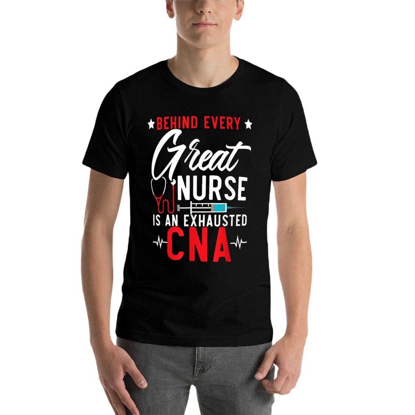 Certified Nursing Assistant CNA SteMi Apparel Black Unisex-Adults Modern Nurse Small  Vintage-inspired T-Shirt