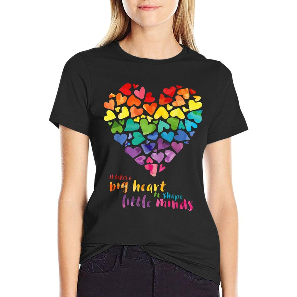 It Takes A Big Heart To Shape Little Minds Teacher Gift  Quick-drying T-Shirt