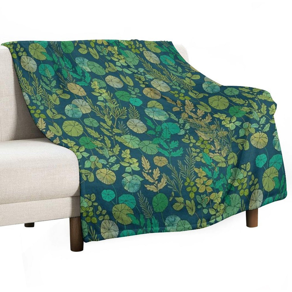 Growing A Garden Green Nature Lightweight Throw Blanket