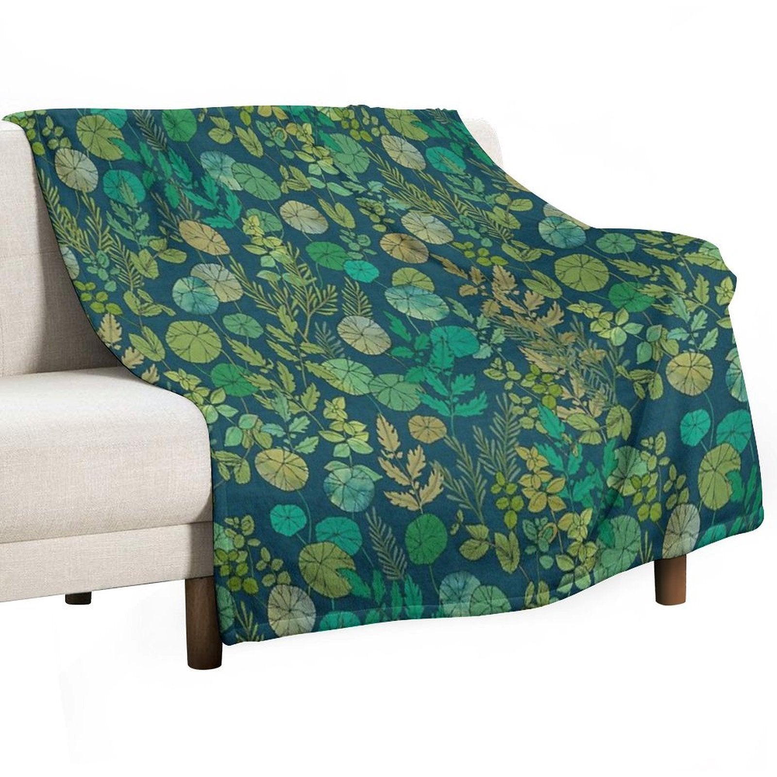 Growing A Garden Green Nature Lightweight Throw Blanket
